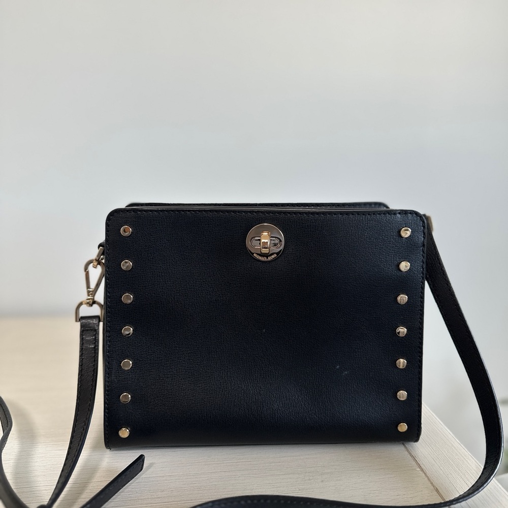Michael Kids Black Studded Women's Bag